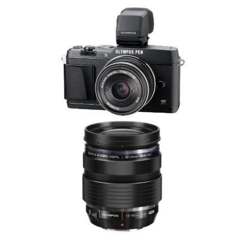 Olympus E-P5 (Black) with 17mm and 12-40mm Lens