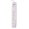 Woods 041706 6-Outlet Multimedia Energy-Saving Protectors with Coax Protection, 3-Feet (White)