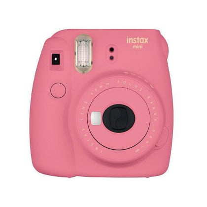 Fujifilm Instax Mini 9 Instant Camera with Instax Groovy Camera Case (Flamingo Pink) & Instax Mini Instant Film Twin Pack