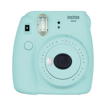Fujifilm Instax Mini 9 Instant Camera with Instax Groovy Camera Case (Ice Blue) & Instax Mini Instant Film Value Pack