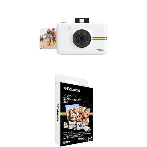 Polaroid Snap Instant Digital Camera (White) Bundle