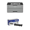 Brother Compact Monochrome Laser Printer, HLL2350DW with High Yield Black Toner