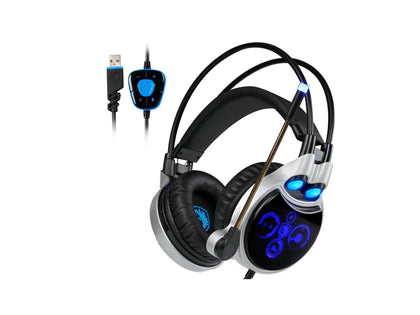 SADES R8 7.1 Channel Stereo Surround Sound Wired USB Over Ear Gaming Headset