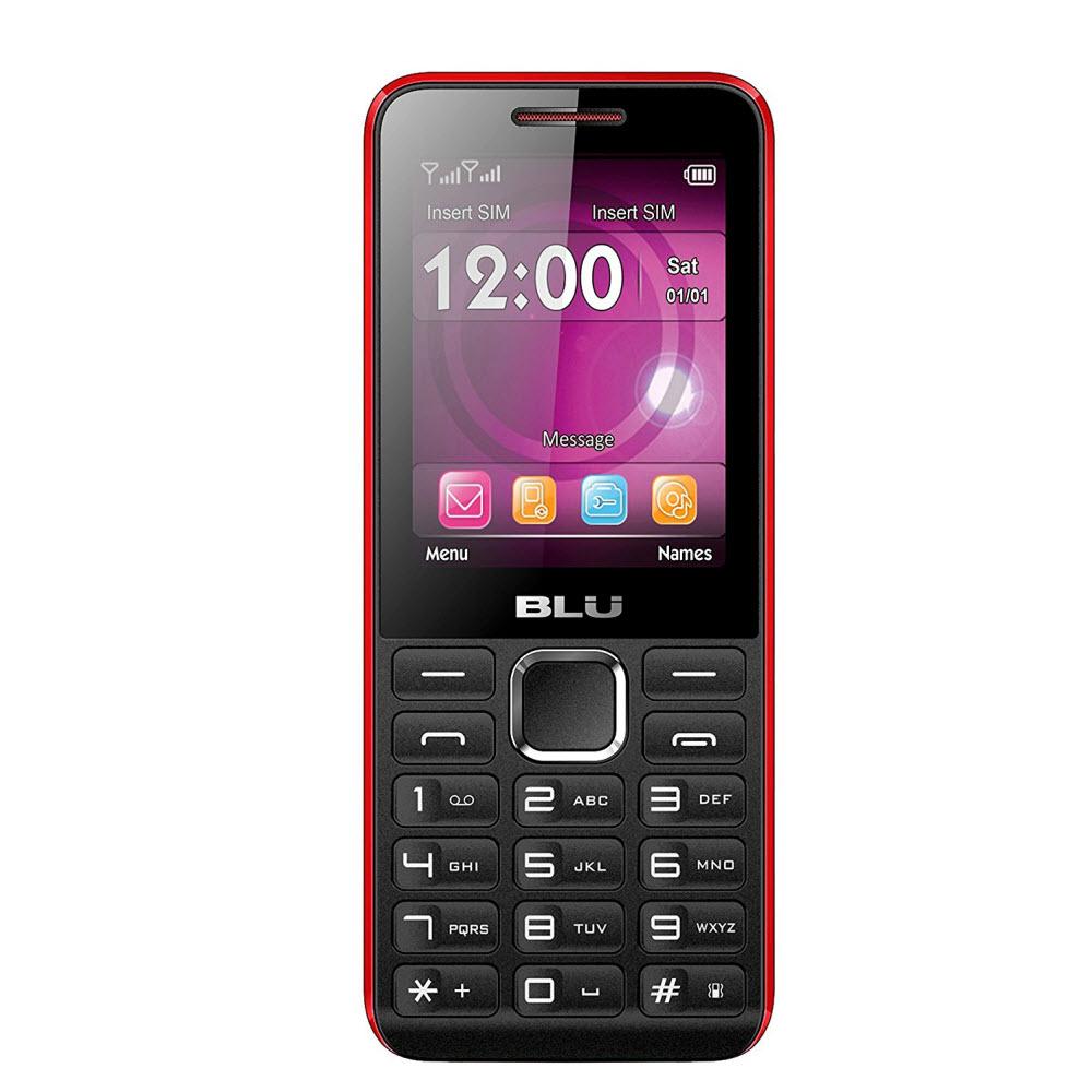 BLU Tank II T193 Unlocked GSM Dual-SIM Cell Phone - Black Red