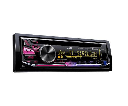 JVC Arsenal KD-R975BTS Single DIN CD Car Stereo Receiver with Bluetooth, Satellite Radio and Dual USB Inputs