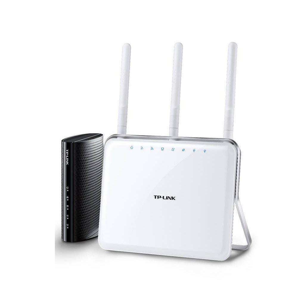 TP-Link Archer C9 AC1900 Dual Band Wireless AC Gigabit Router and TP-LINK Cable Modem