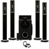 Acoustic Audio AAT3002 Tower 5.1 Home Theater Bluetooth Speaker System with Optical Input
