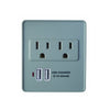 Woods 041051 Dual USB Charger 2-Outlet Surge Protector with Built-in Cradle, 245-Joules of Protection