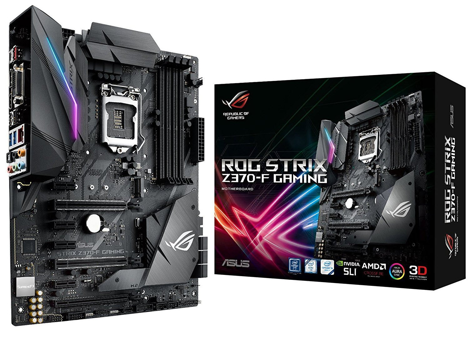 ASUS ROG STRIX Z370-F GAMING LGA1151 DDR4 DP HDMI DVI Z370 ATX