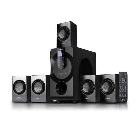 beFree Sound BFS-460 Channel Surround Sound Bluetooth Speaker System in Black