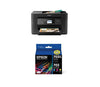 Epson WF-3720 Color Printer with Black & color Cartridge Ink Combo