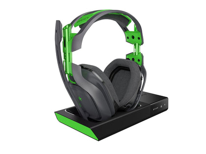 ASTRO Gaming - A50 Wireless Dolby Gaming Headset - Black/Green + A50 Noise-Isolating Mod Kit