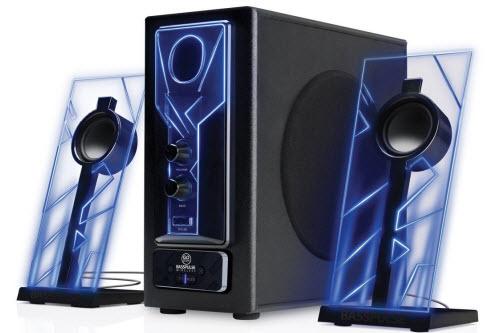 BassPULSE Wireless Computer Speakers Bluetooth 2.1 with Subwoofer