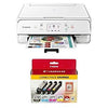 Canon Compact TS6020 Wireless Home Inkjet All-in-One Printer Ink Bundle - White