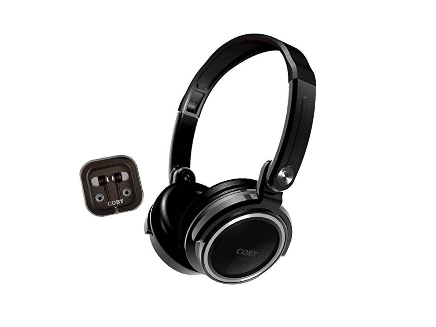 Coby CVH-800-BLK Headphones and Earbuds - Black