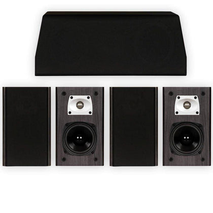 Theater Solutions B1 and C1 Bookshelf Surround Sound Home Theater 5 Speaker Set