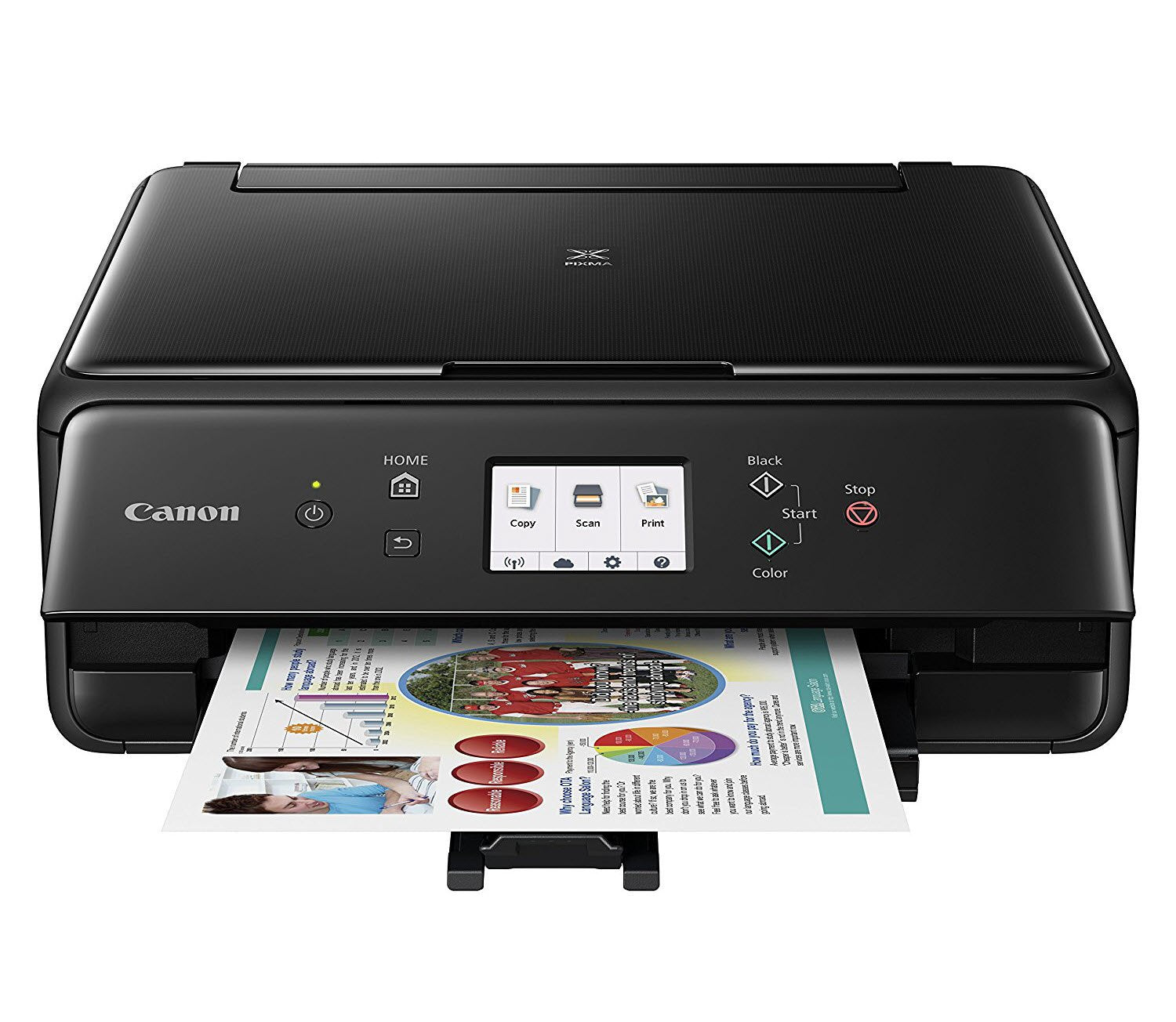 Canon Compact TS6020 Wireless Home Inkjet All-in-One Printer - Black