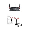 ASUS RT-AC88U Wireless-AC3100 Dual Band Gigabit Router and USB-AC68 Dual-Band AC1900 USB 3.0 Wi-Fi Adapter with Included Cradle Bundle