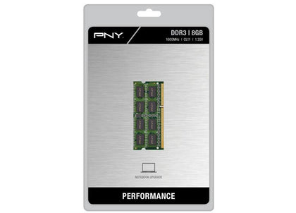 PNY - 8GB 1.6 GHz DDR3 SoDIMM Laptop Memory - Green