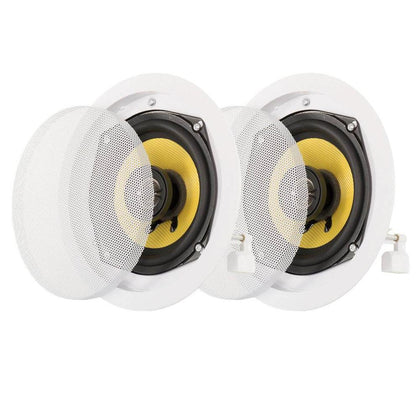 Acoustic Audio HD-5 In Ceiling Speakers Home Theater Surround Sound Pair