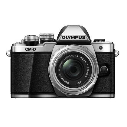 Olympus OM-D E-M10 Mark II Mirrorless Digital Camera with 14-42mm II R Lens (Silver)