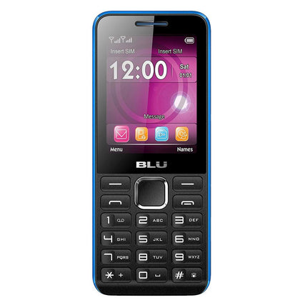BLU Tank II T193 Unlocked GSM Dual-SIM Cell Phone - Black Blue