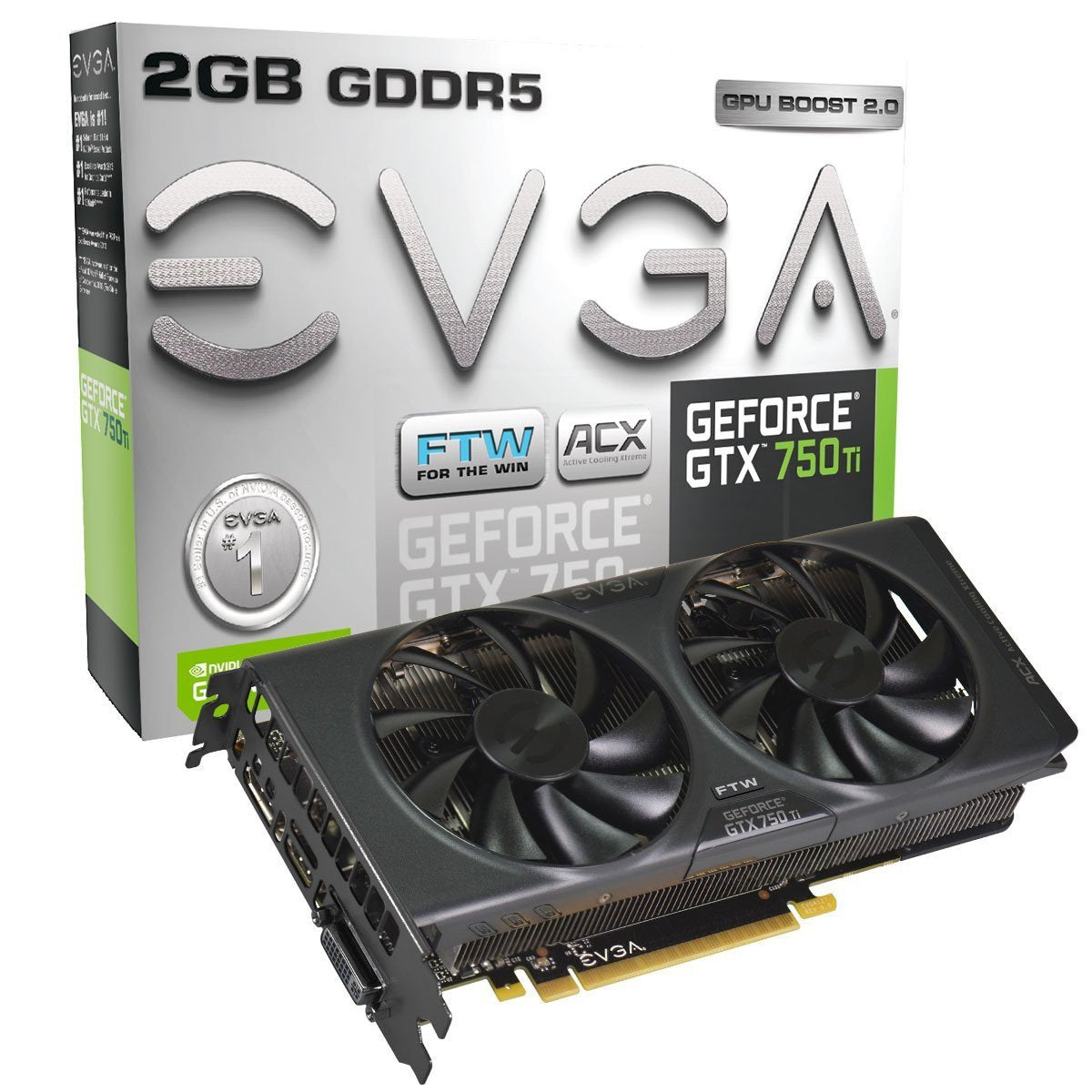 EVGA GeForce GTX 750 DVI-I HDMI Display Port GDDR5 Graphics Card
