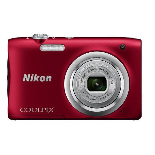 Nikon Coolpix A100 20MP Digital Camera (Red)