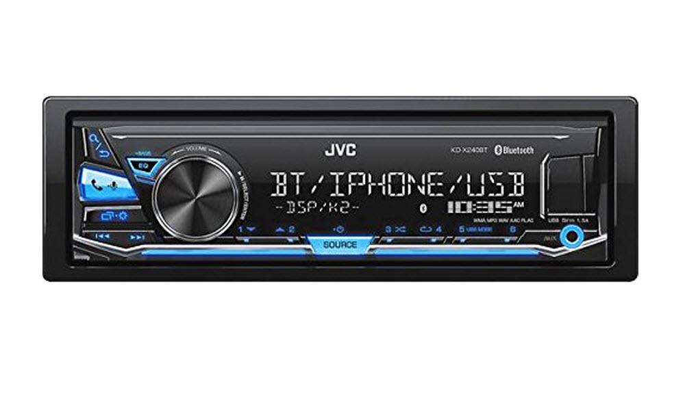 JVC KD-X240BT Single DIN In-Dash Digital Media Car Stereo