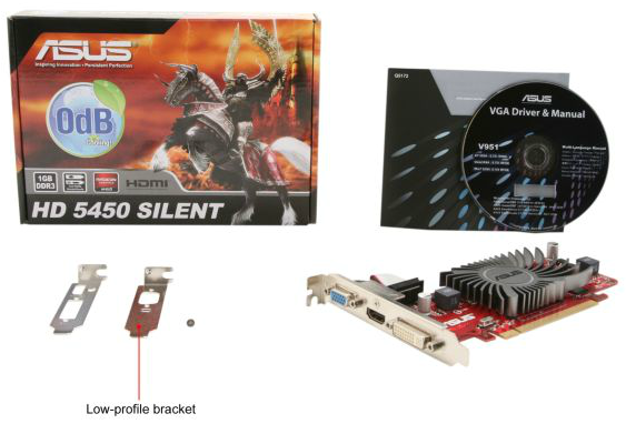 ASUS AMD Radeon HD 5450 1 GB Graphics Card EAH5450