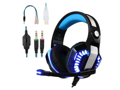 BlueFire Stereo Gaming Headset for PS4, Xbox, PC, - Blue
